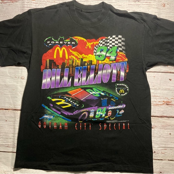 Nascar Other - 1995 Vintage McDonalds Bill Elliot Batman Forever Racing NASCAR Tee